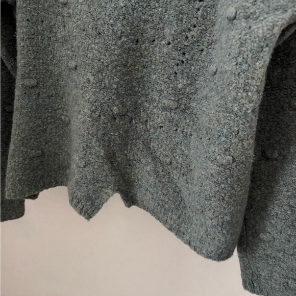 Lilith Light Blue Melange Knit Quirky Cozy 85% Merino Sweater - Picture 5 of 11